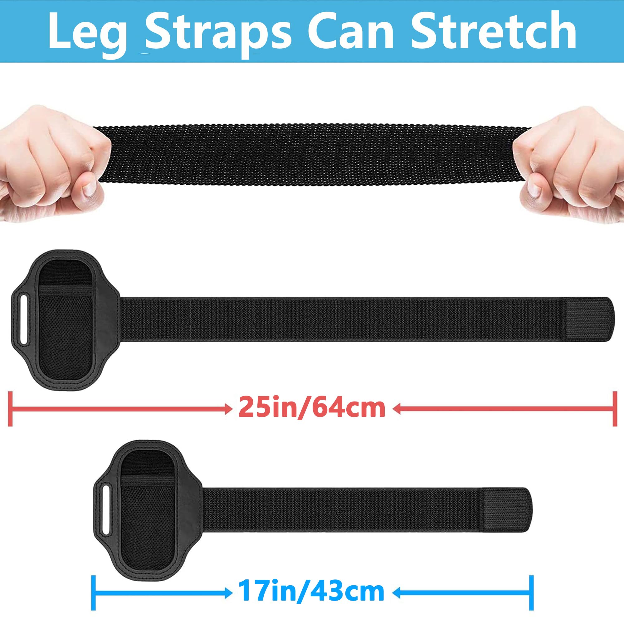 2 Piezas Correa Para Las Piernas Para Switch Correas Para Las Piernas Compatible Con Switch Ring Fit Adventure Correa De Pierna Ajustable Correas Elásticas Ajustables Para Las Piernas Para Ring