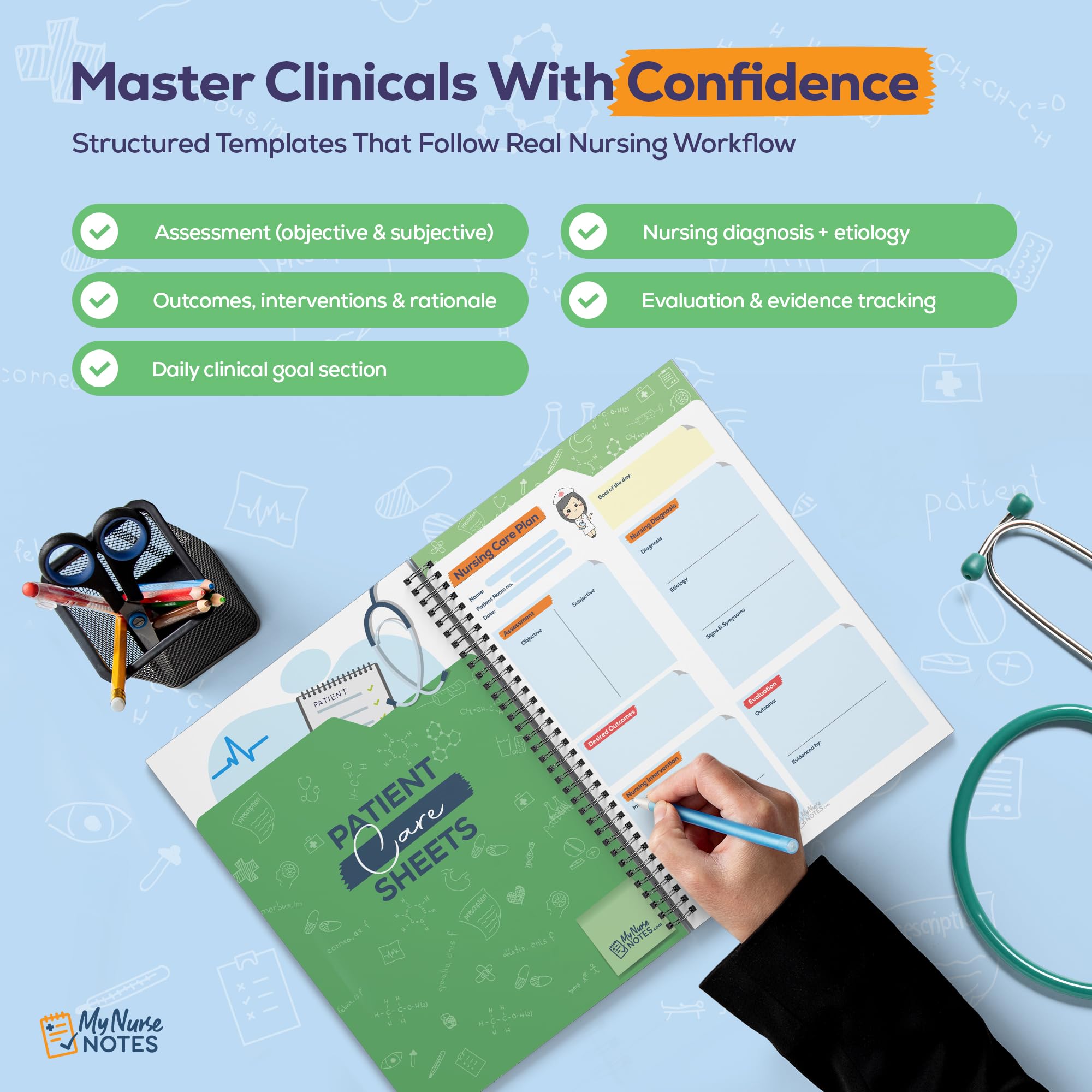 Ultimate Nursing Study Planner, Guida di riferimento per studenti di medicina professionale