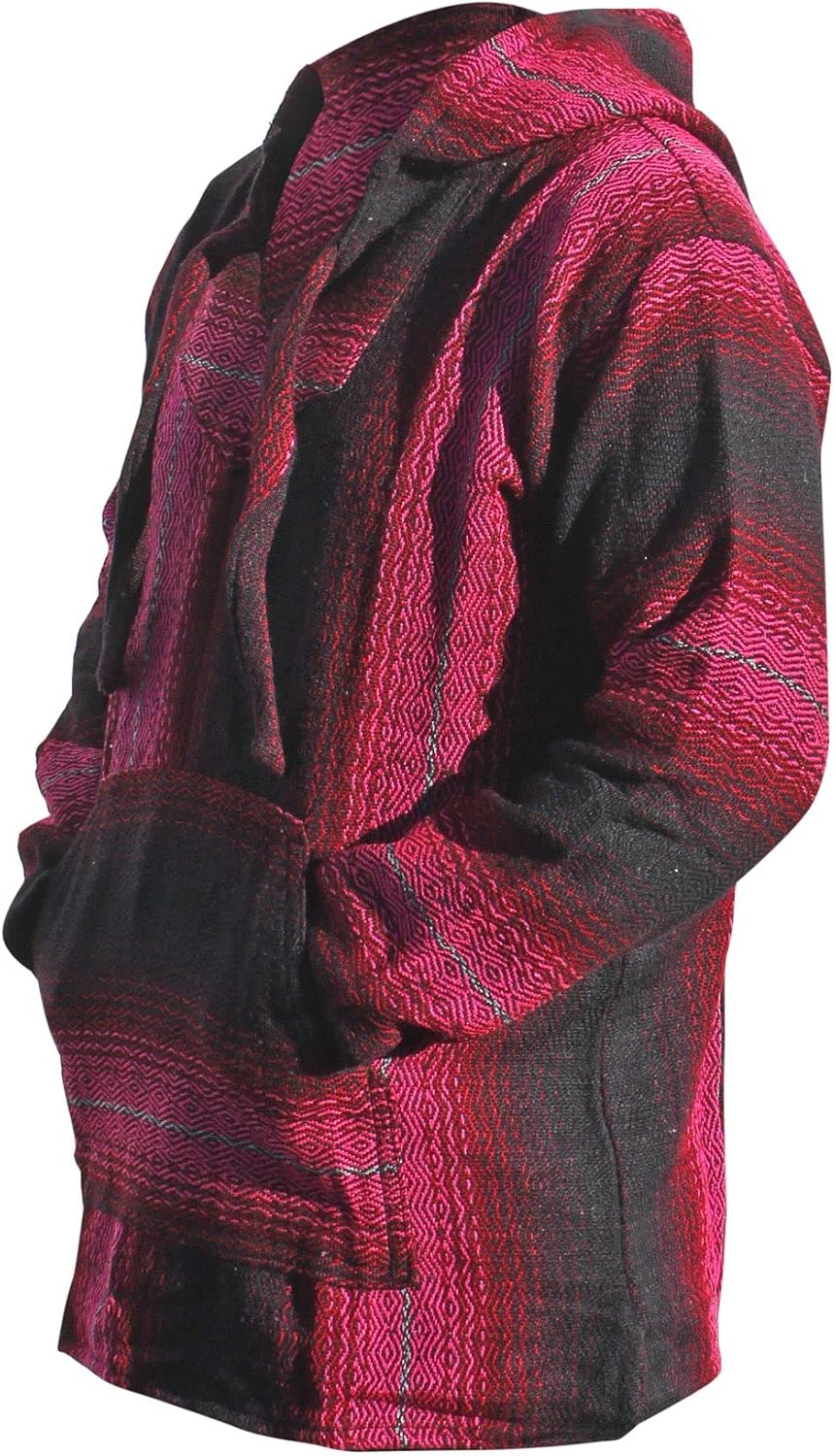 Del Mex Mexican Baja Hoodie Sweatshirt Pullover Jerga Surf Poncho Drug Rug - Image 2