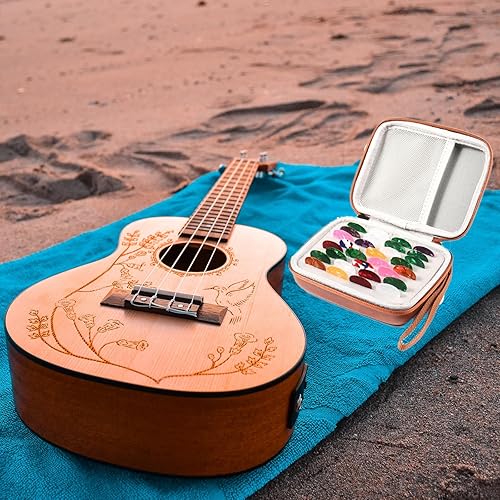 Miniatura 5 de ChromaCast - Funda compatible con todos los tamaños de púas de guitarra, bolsa de almacenamiento para guardabarros, bolsa de almacenamiento de