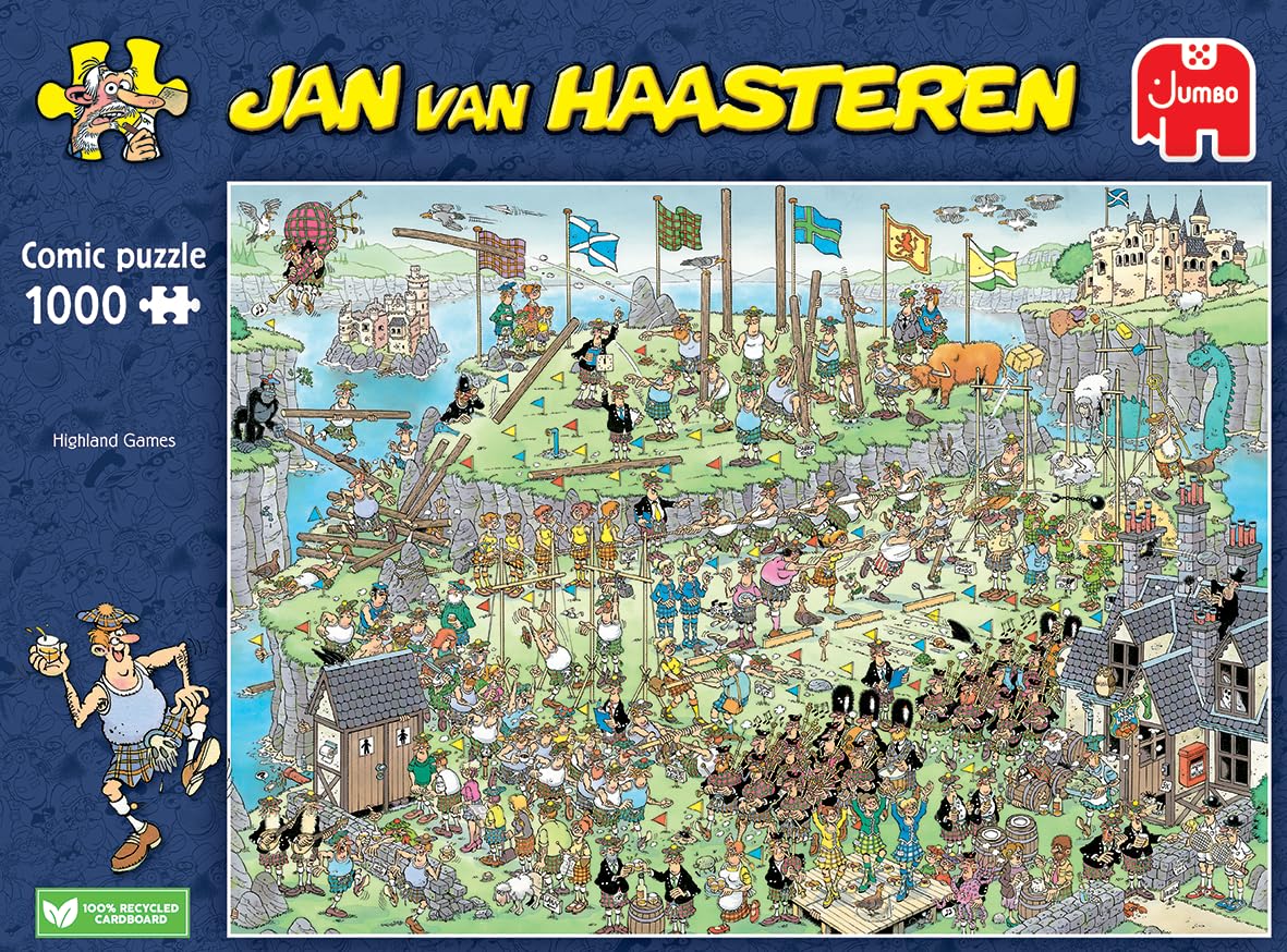 Jan Van Haasteren, Highland-Spiele, Puzzle 1000 Teile Erwachsene