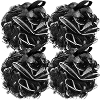 Vista 11 de Esponja de esponja de baño, esponja de ducha, esponja de malla exfoliante, puf de ducha, esponjas de baño para mujeres y hombres, accesorios de baño