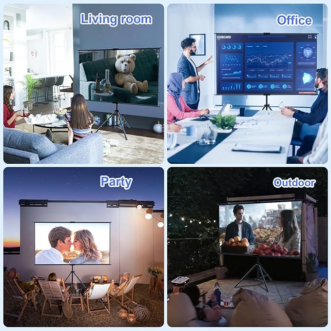 Pantalla Proyector 100 Pulgadas con Trípode GAINVANE miniatura 7
