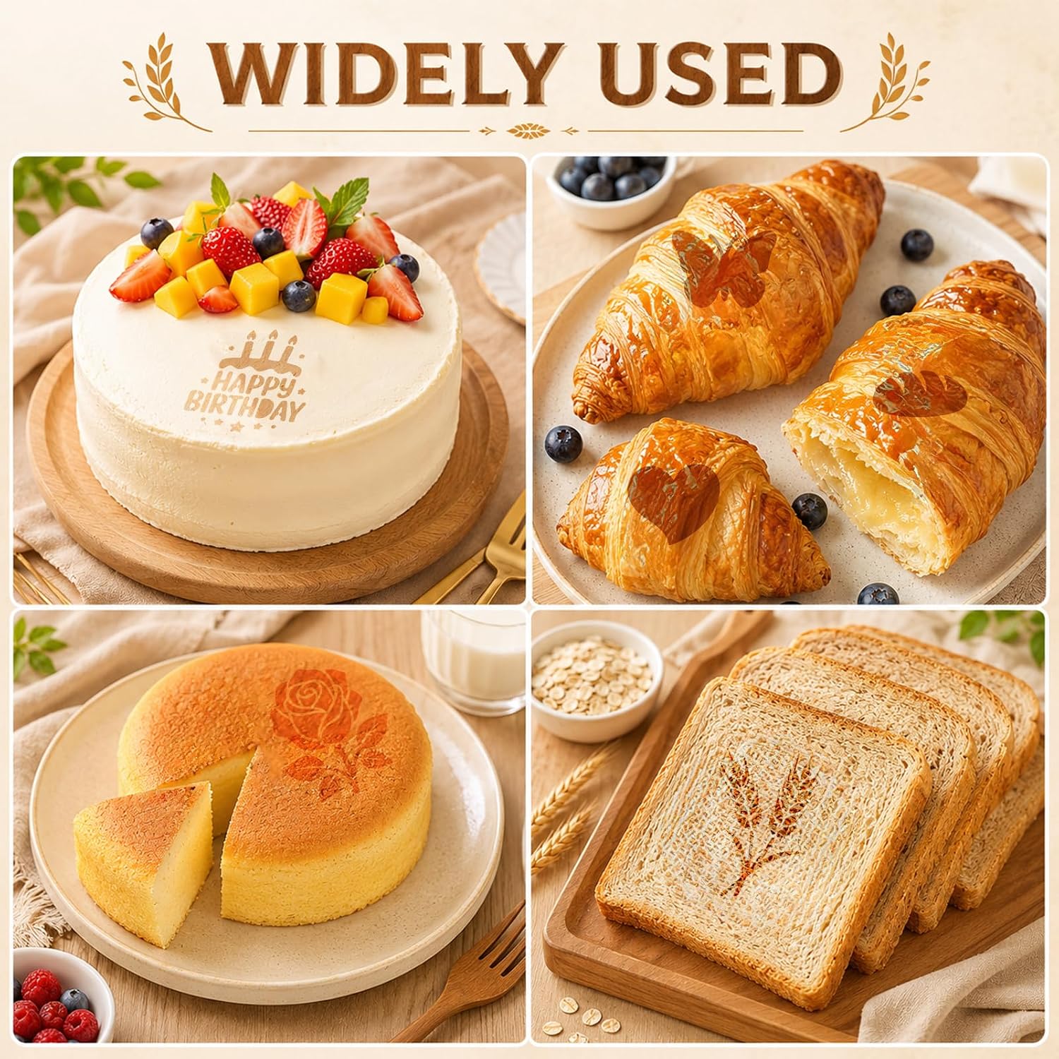 Bread Stencils for Sourdough, 30 Styles Sourdough Stencils