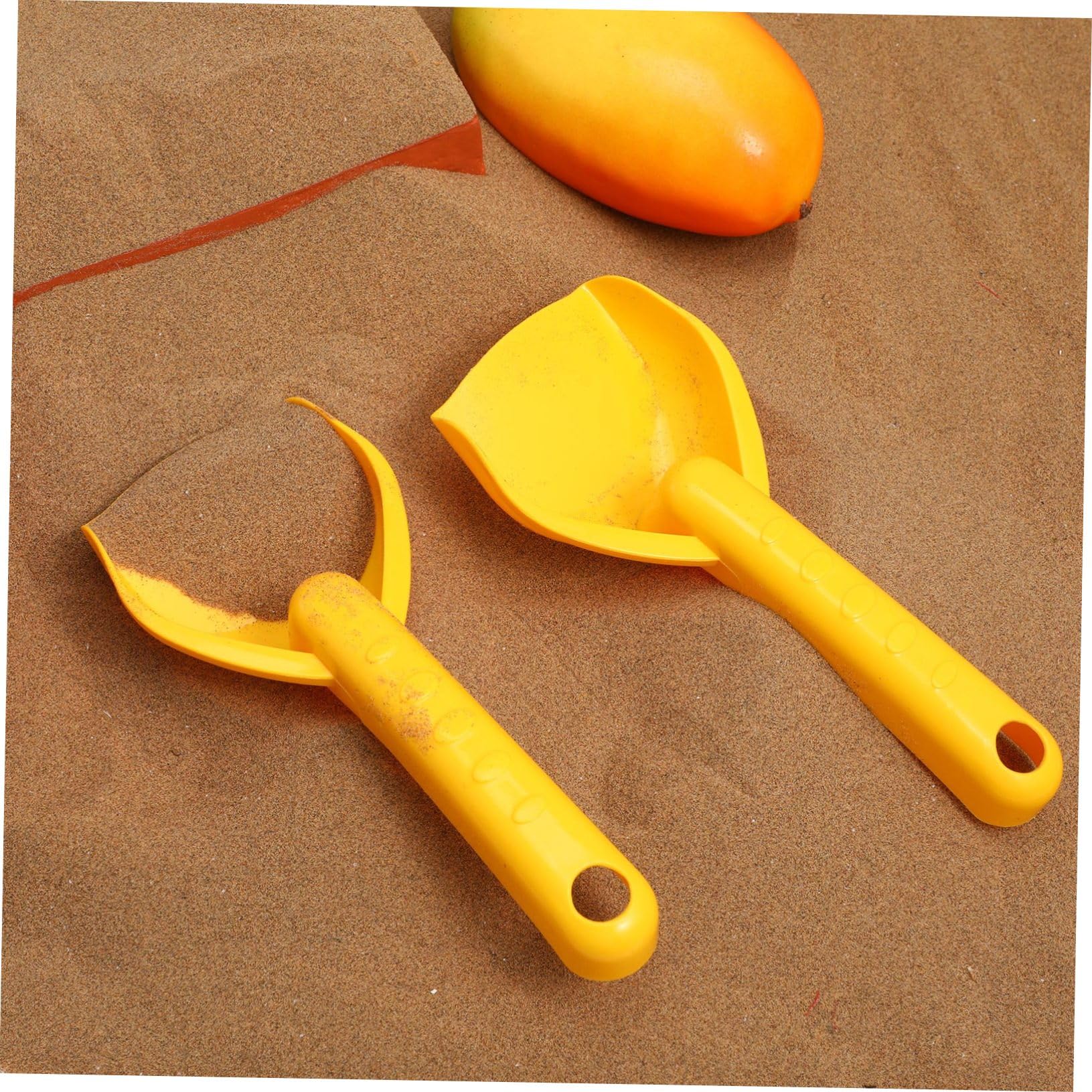 POPETPOP 24 Piezas Palas de Arena para Juguetes de Jardín Seguros y para Exteriores Playa Color Amarillo Pala