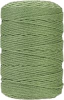 Vista 23 de Cuerda de macramé de algodón de 3 mm, 328 yardas, suministros de macramé de color natural, cuerda de algodón suave para colgar plantas, colgador