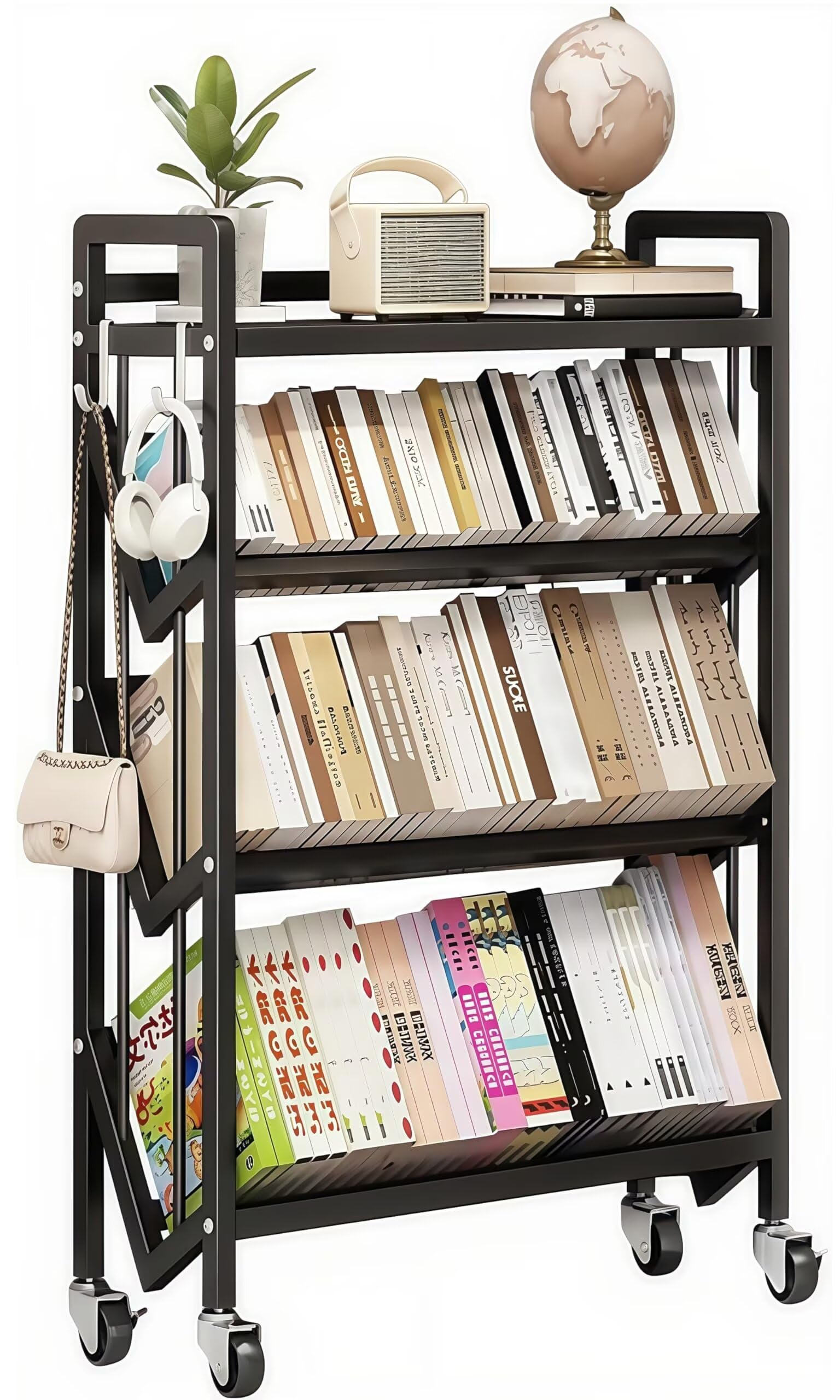 TUIYIDUO ファイルラック ファイルワゴン 本棚 4段 Amazon.co.jp: TUIYIDUO ファイルラック 本棚 大容量 ファイルワゴン 4