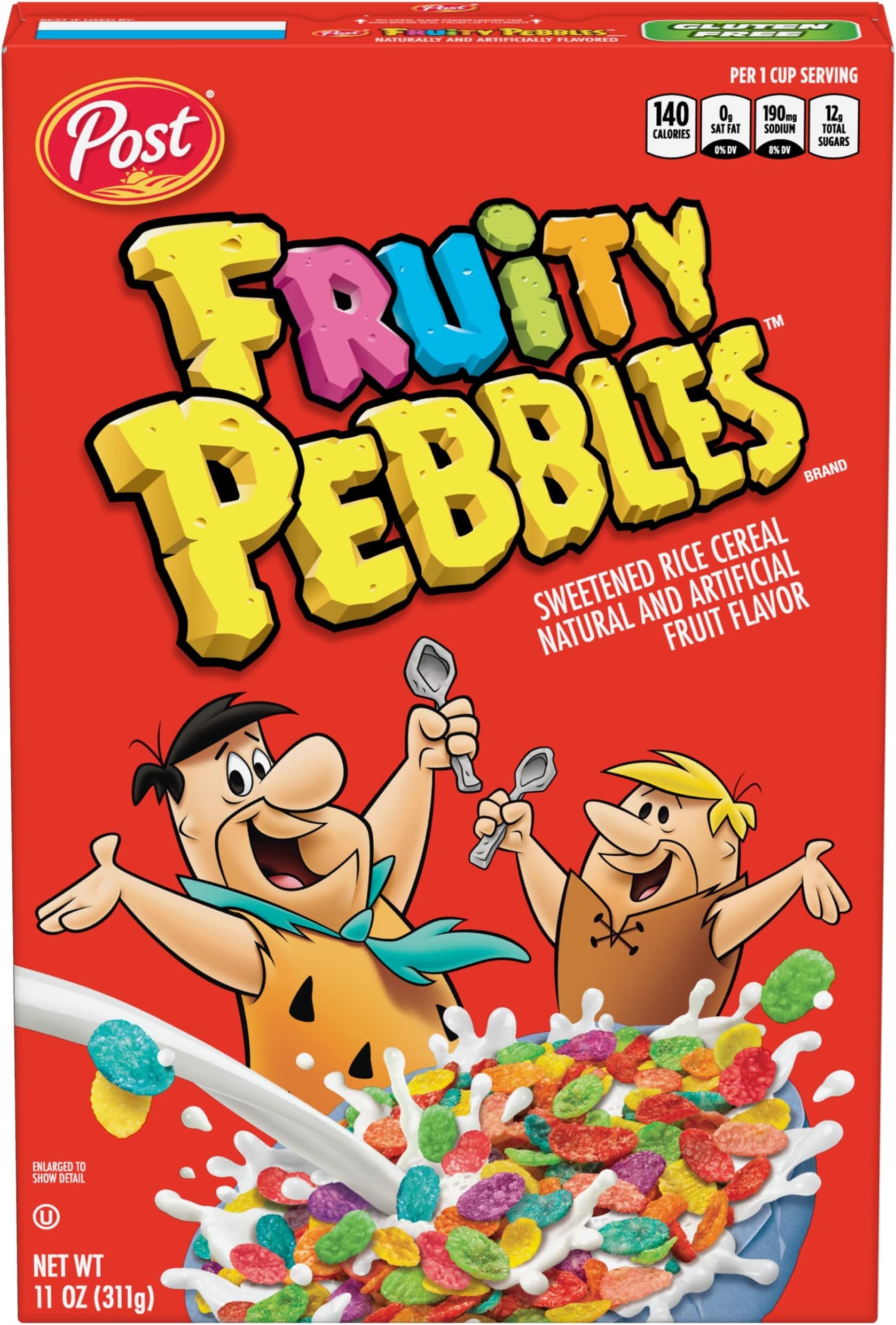 Pebbles Fruity PEBBLES Cereal, Fruity Kids Cereal, Gluten