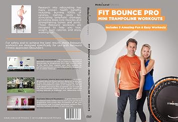 Fit Bounce Pro Mini Trampoline Exercise DVD | Includes 3 Fantastic Rebounder Workouts for Fitness & Weight Loss | Fun Indoor Trampoline Workouts
