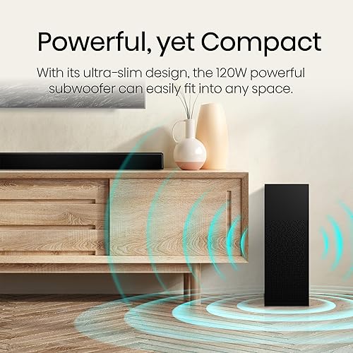 Miniatura 5 de Hisense HS2100 Barra de sonido de 2.1 Ch 240W con subwoofer inalámbrico - DTS Virtual X, Dolby Audio, Ezplay, 6 modos de ecualización, HDMI ARC,