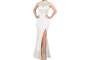 White Wedding Dress with Illusion Sweetheart Neckline