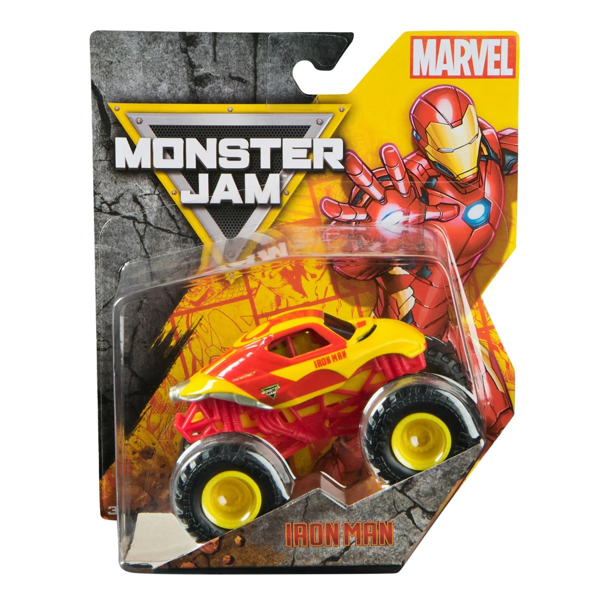 Monster Jam Marvel Iron Man Monster Truck – 1:64 Scale Die-Cast Vehicle, Series 04 by Spin Master