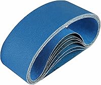Vista 9 de Bandas de lijado de circonio de 1/2 x 18 pulgadas para lijadora de banda, 32 unidades de 8 unidades de cada una de 40/60/80/120 granos surtidos