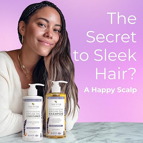 Miniatura 2 de Tree To Tub Juego de champú y acondicionador hidratante sin sulfato para cabello seco, cuero cabelludo seco, encrespamiento, champú y acondicionador