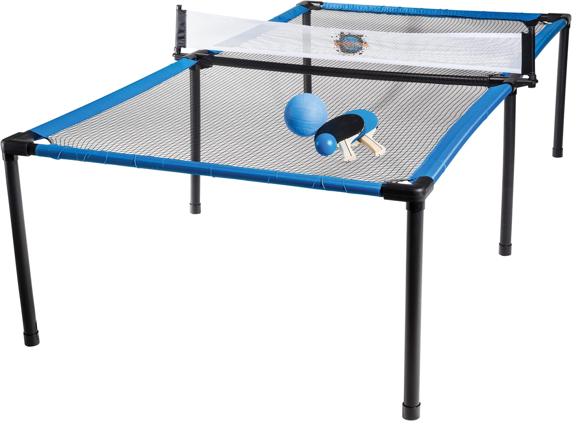Franklin Sports Spyder Pong Tennis - Table Tennis, Volleyball + 4 Square - Includes Net, Table, Paddles + Ball