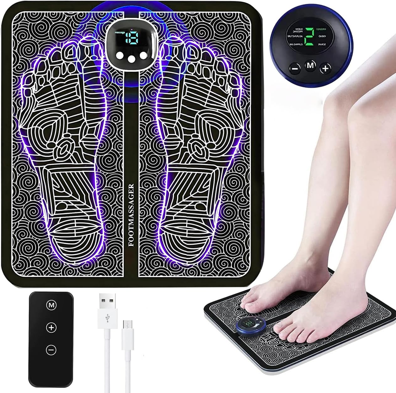 Foot Massager Portable,Foot Massager for Circulation and Pain Relief,Nooro Foot Massager for,for Those Who Stand and Work All Day -Ne1