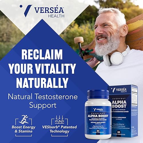 Miniatura 2 de Alpha Boost - Apoyo natural de testosterona libre, energía, resistencia, resistencia y vitalidad para hombres y mujeres, multivitamínico para un