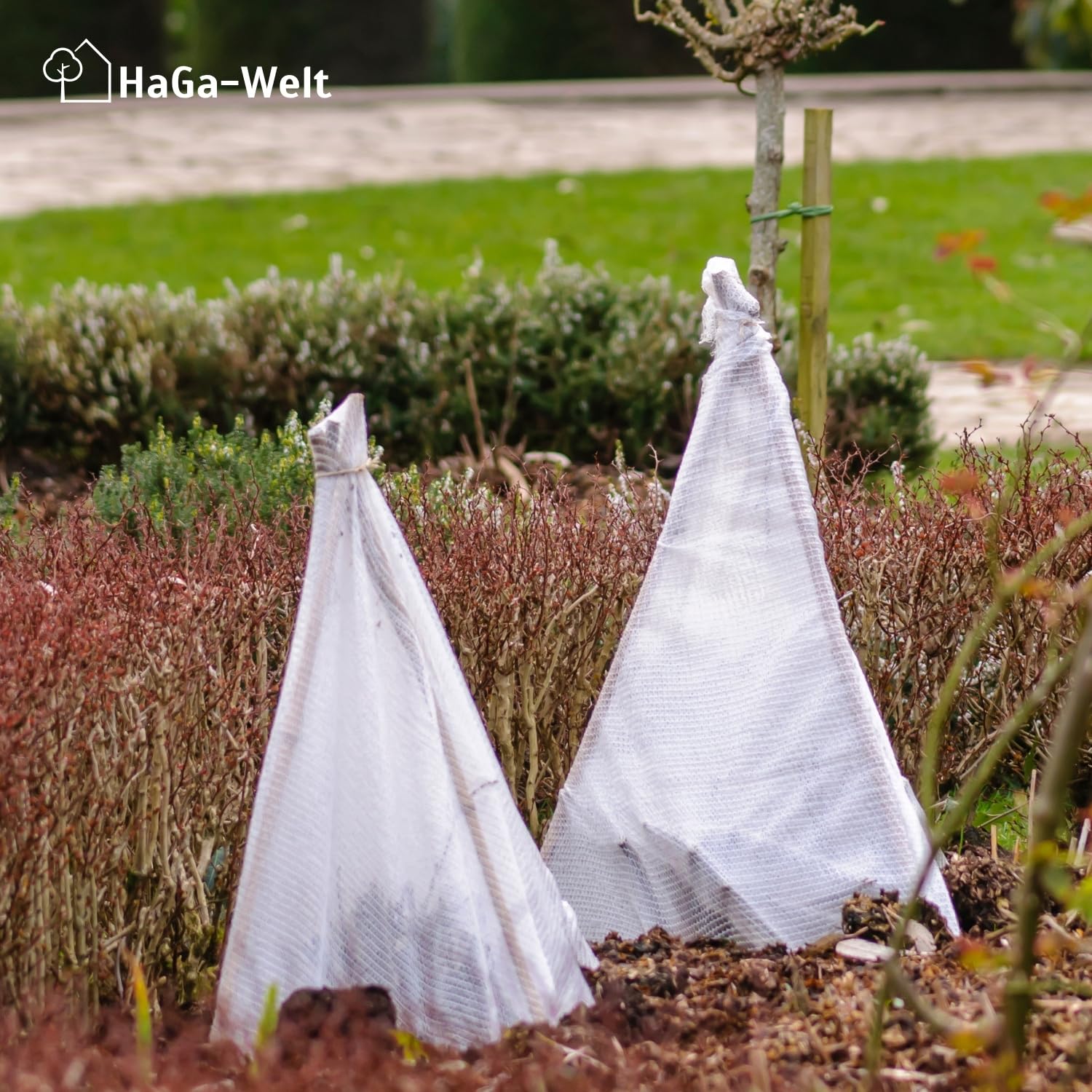 HaGa® Wintervlies für Pflanzen 80g/m² 1,6m x 50m – Sehr Witterungsbeständig - Lichtdurchlässig - Pflanzenverträglich - UV-Schutz – Frostschutz für Kübelpflanzen