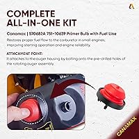 Vista 4 de CANAMAX 570682A 951-10639A - Bombilla de imprimación con línea de combustible, compatible con Craftsman MTD Tecumseh Cub Cadet Troy Bilt Yard