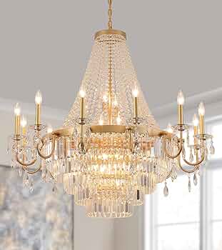 うー Novelbright BRIGHT1、Chandelier Nordic Bubble Ball Swirled Glass Chandelier, Dia 20 inch