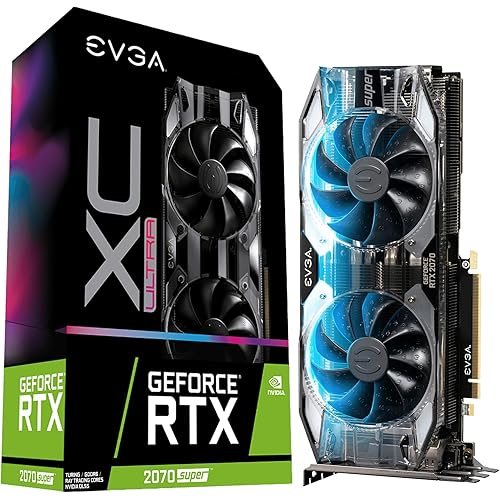EVGA 08G-P4-3173-KR GeForce RTX 2070 Super XC ultra gaming, 8GB GDDR6, Dual HDB Fans, RGB LED, Metal Backplate