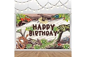 Reptile Decorations: Enchanting Backdrops and Banners for Reptile-Themed Festivities
