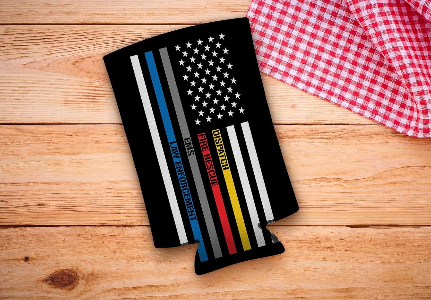 Fire Fighter Gifts For Son First Responders Working Together To Make A Difference 12-Pack Ultra Slim Can Thermocoolers