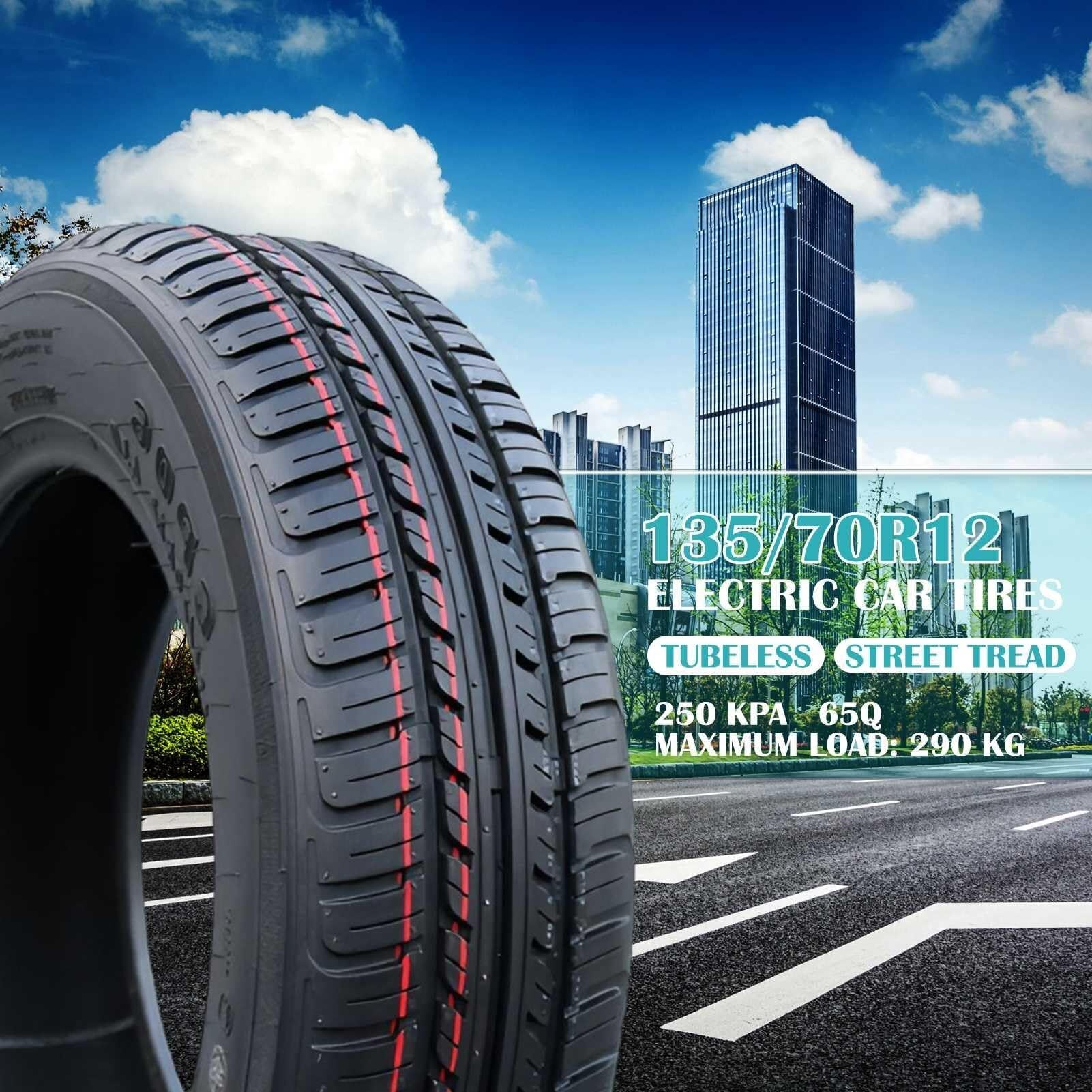 135/70R-12 Opona Zimowa Bez Śrub dla Samochodu Osobowego z Wzorem na Śnieg/Lód 135/70R/12 65Q i 135 70R 12 Wysoka Przyczepność – Felga 12 Cali