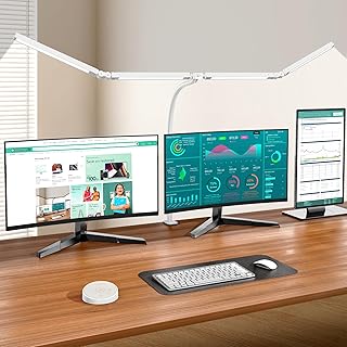 Led Desk Lamp with Clamp: Architect Desk Lamp for Home Office, Eye Carin...