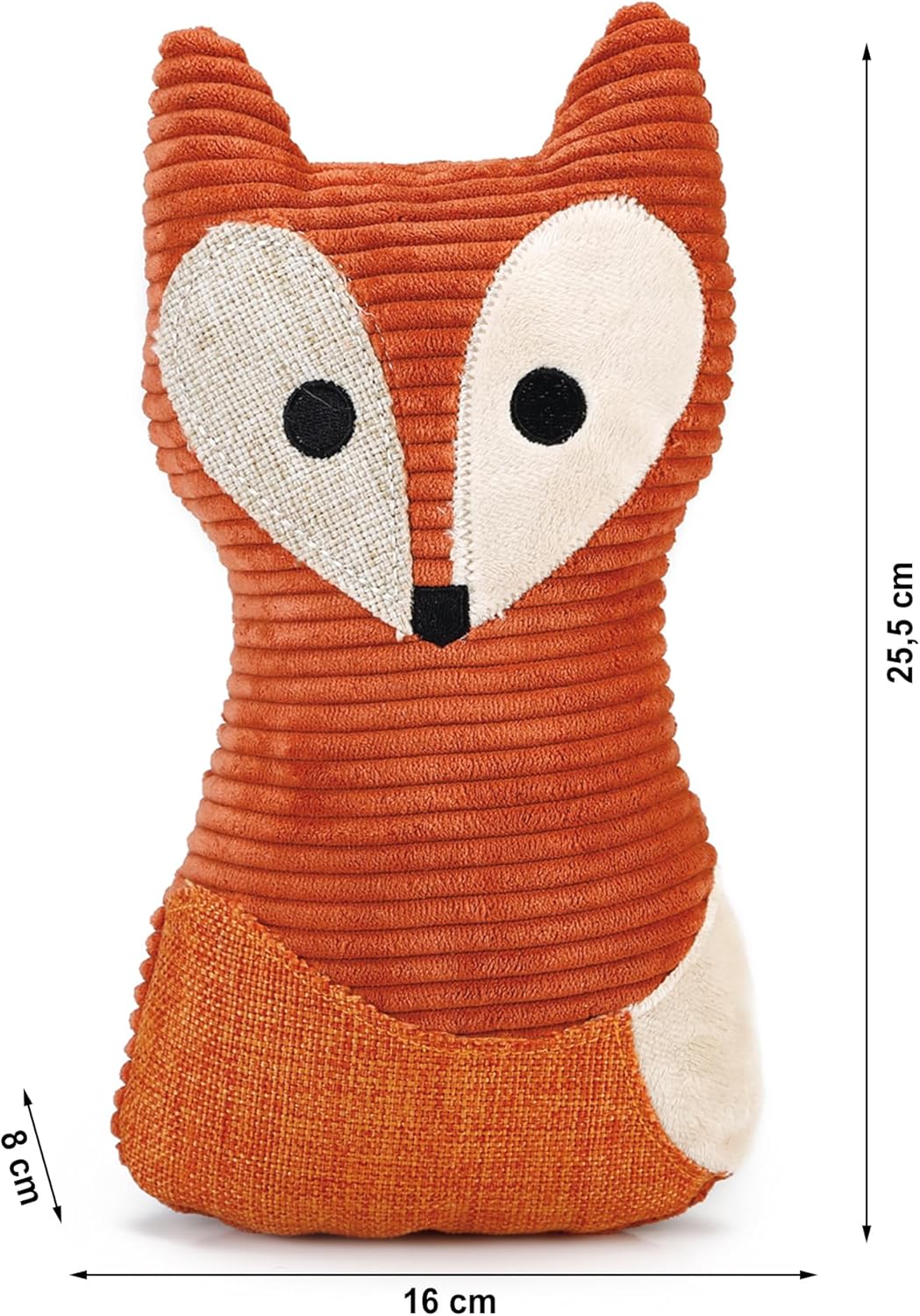 Designed by Lotte Dog Toys Fox, 25,5 cm, Orange