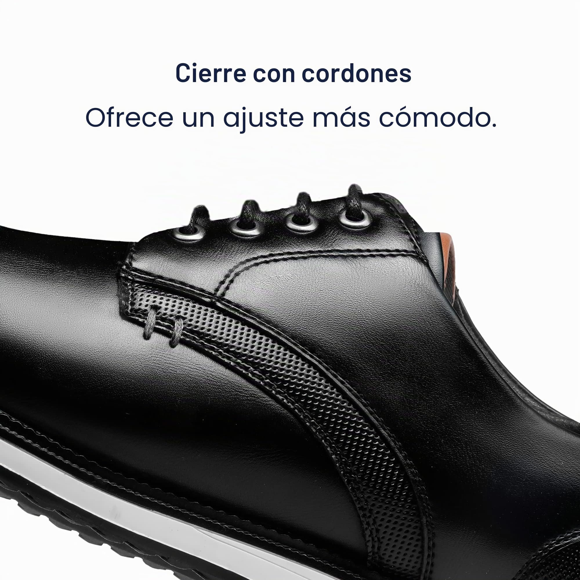 Bruno Marc Zapatos Hombre Vestir Traje Zapatos de Cordones Oxford Derby para Boda Trabajo Party Negro