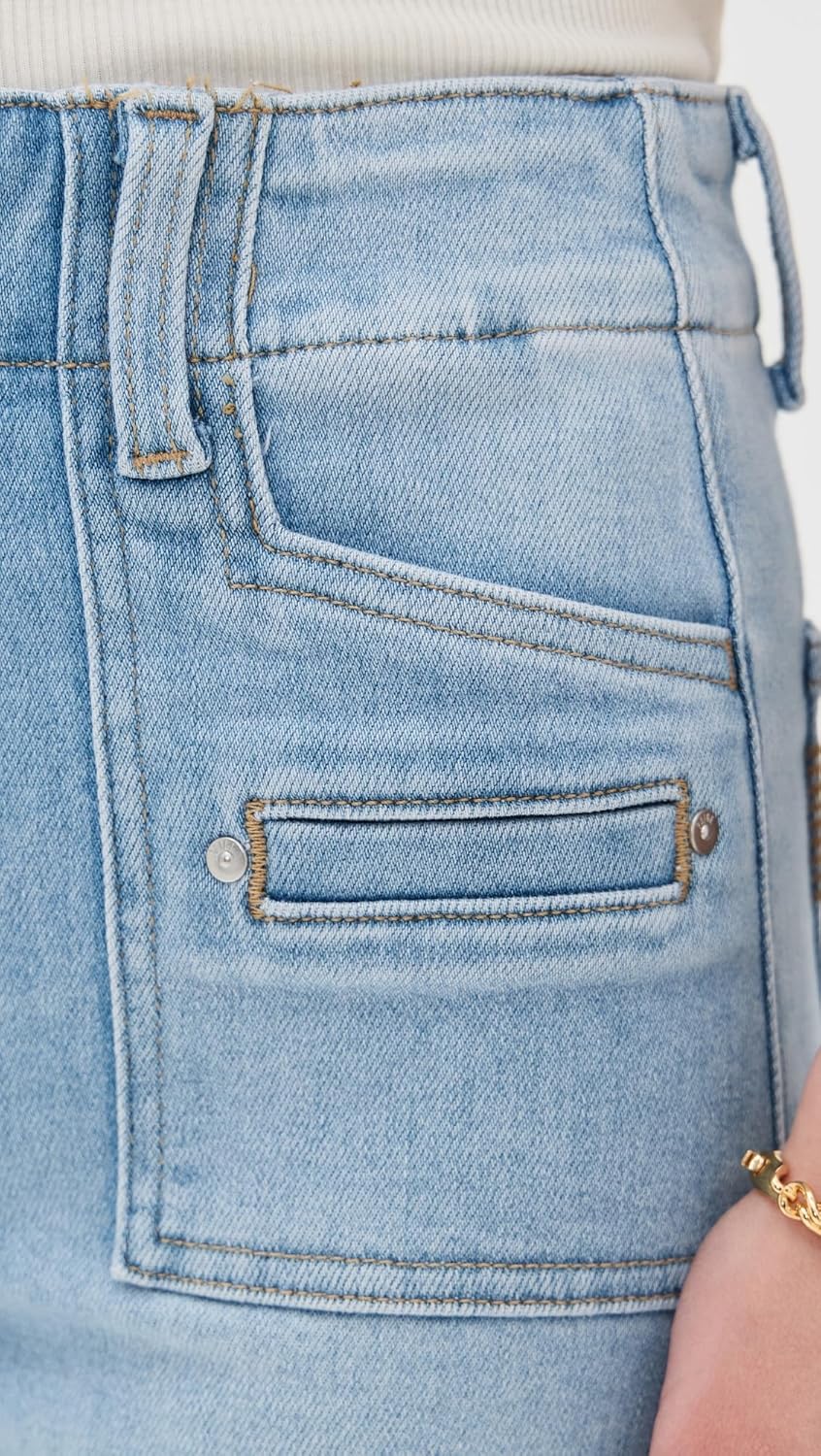 PAIGE Women's Anessa Wide Leg Jeans - Image 6