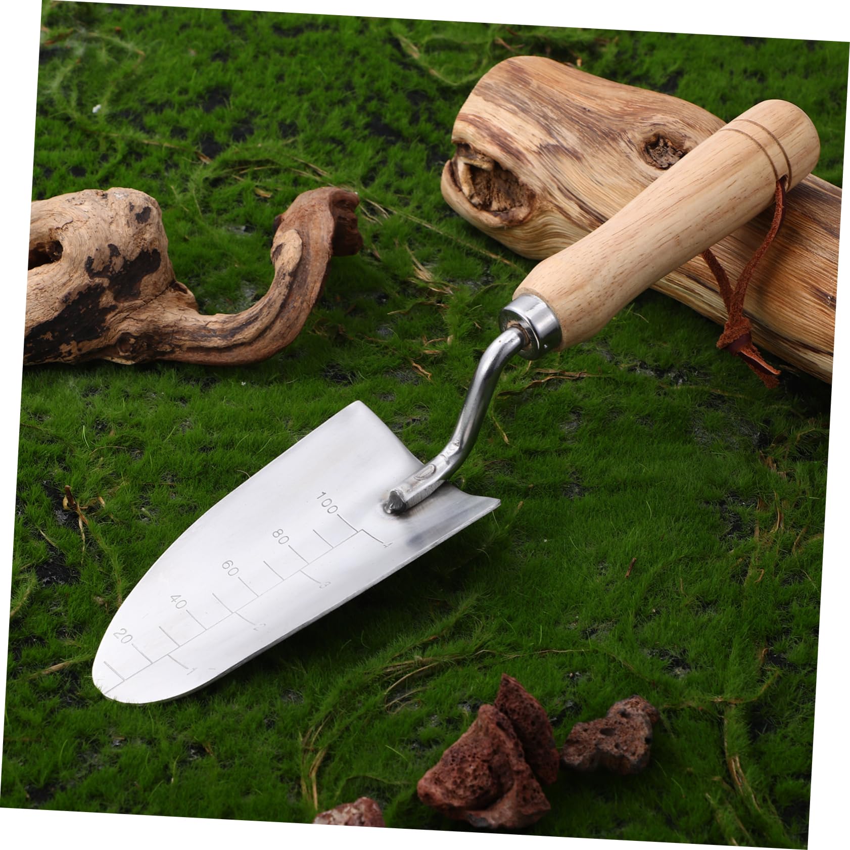 VANZACK 5 Stück Gartenkelle mit Maßstab Robustes Gartenwerkzeug für Präzises Pflanzen und Umpflanzen für Kleine und Gartenarbeit Langlebig und Benutzerfreundlich