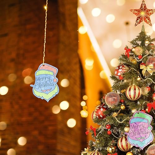 Miniatura 6 de Molde de resina para sombrero de Navidad brillante y brillante para fundición de epoxi de silicona de Feliz Navidad - Llavero de adorno de