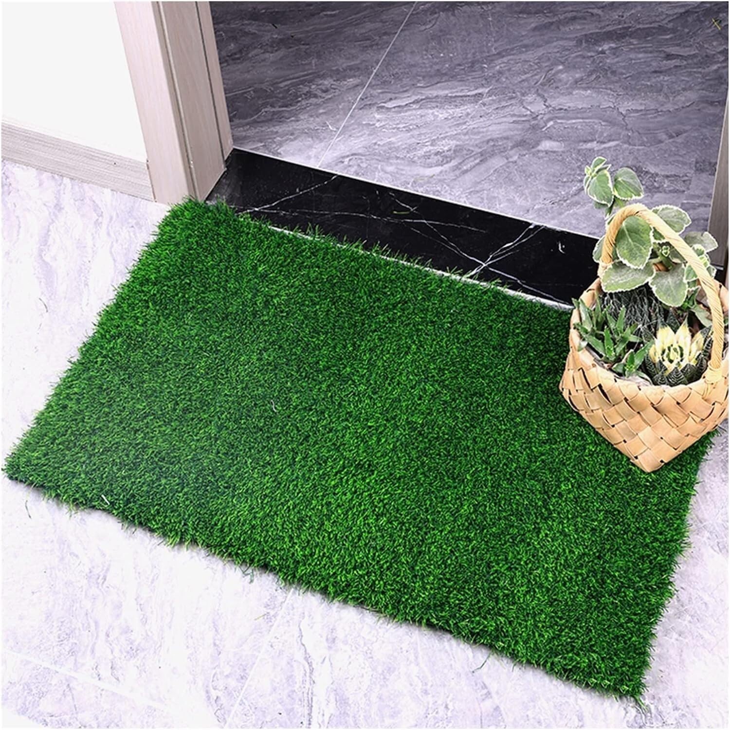 Alfombra de césped artificial duradera de 2 cm para decoración exterior de jardín