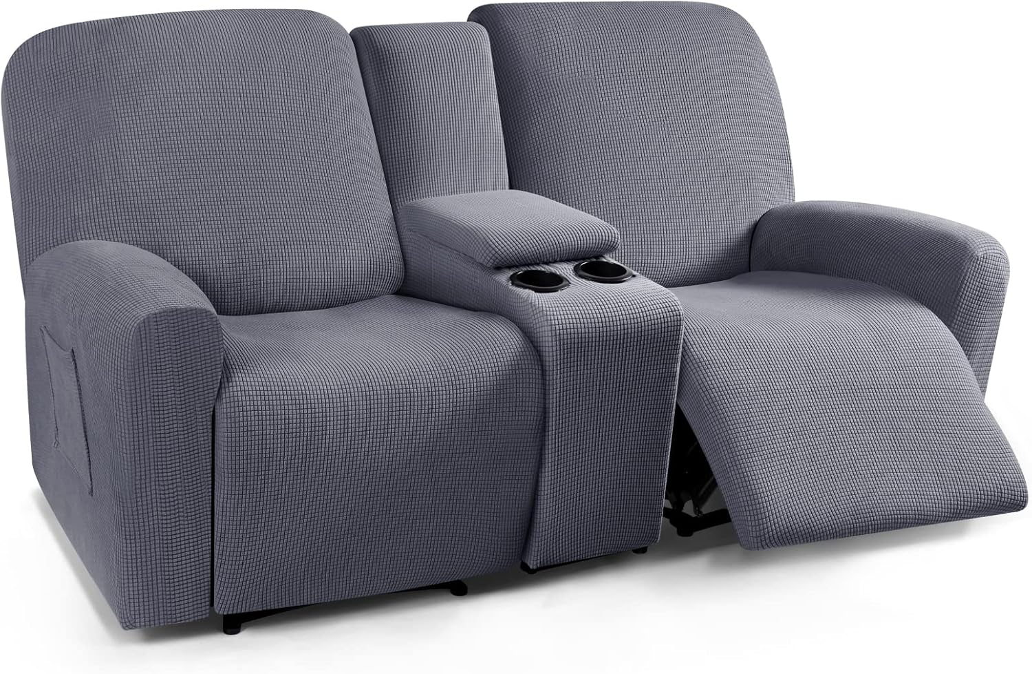 TAOCOCO Recliner Loveseat Cover with Middle Console Sofa