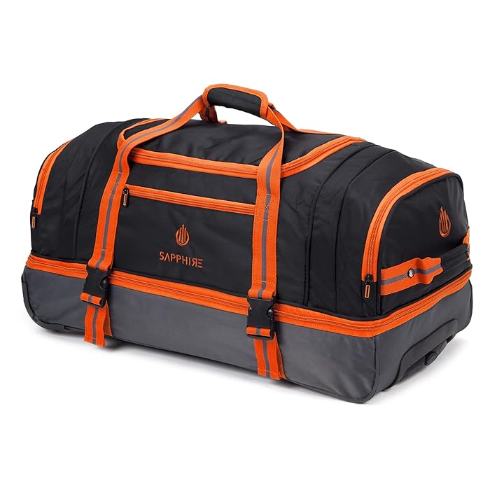 Buy Wheeled Roller Travel Duffel Wheely Bag Hand Luggage Wheeled