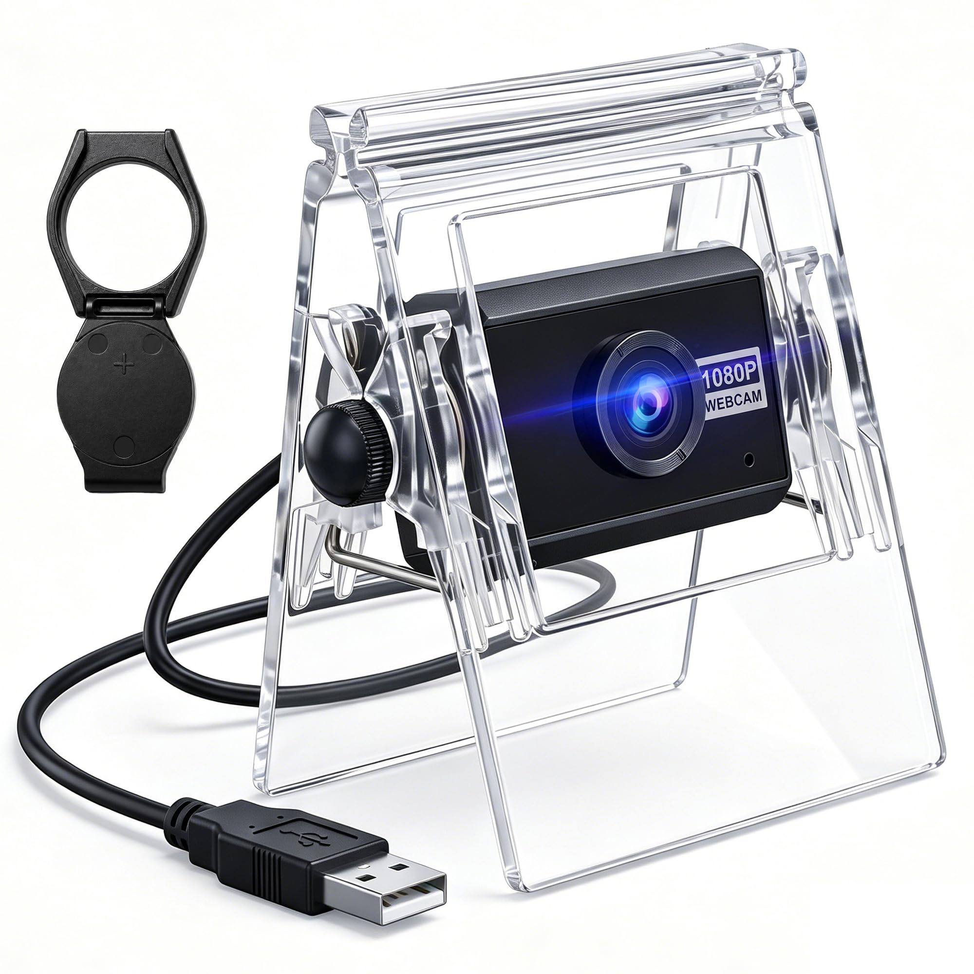 720P USB HD Webcam with Microphone， Web Camera for PC，with Auto White Balance for Video Calls, Live Streaming Gaming & Online Meetings ，USB Streaming Camera-image-17