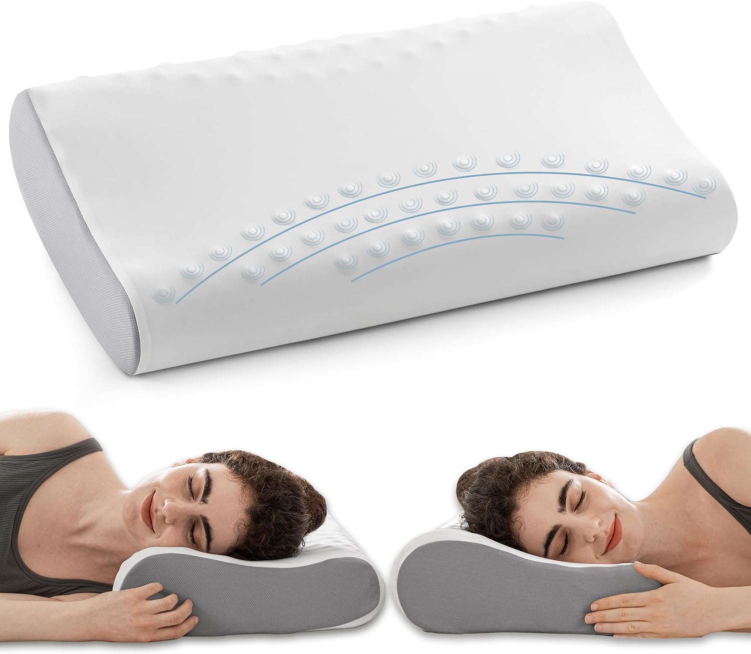 UBBCARE Memory Foam Pillow, Neck Pillow for Sleeping