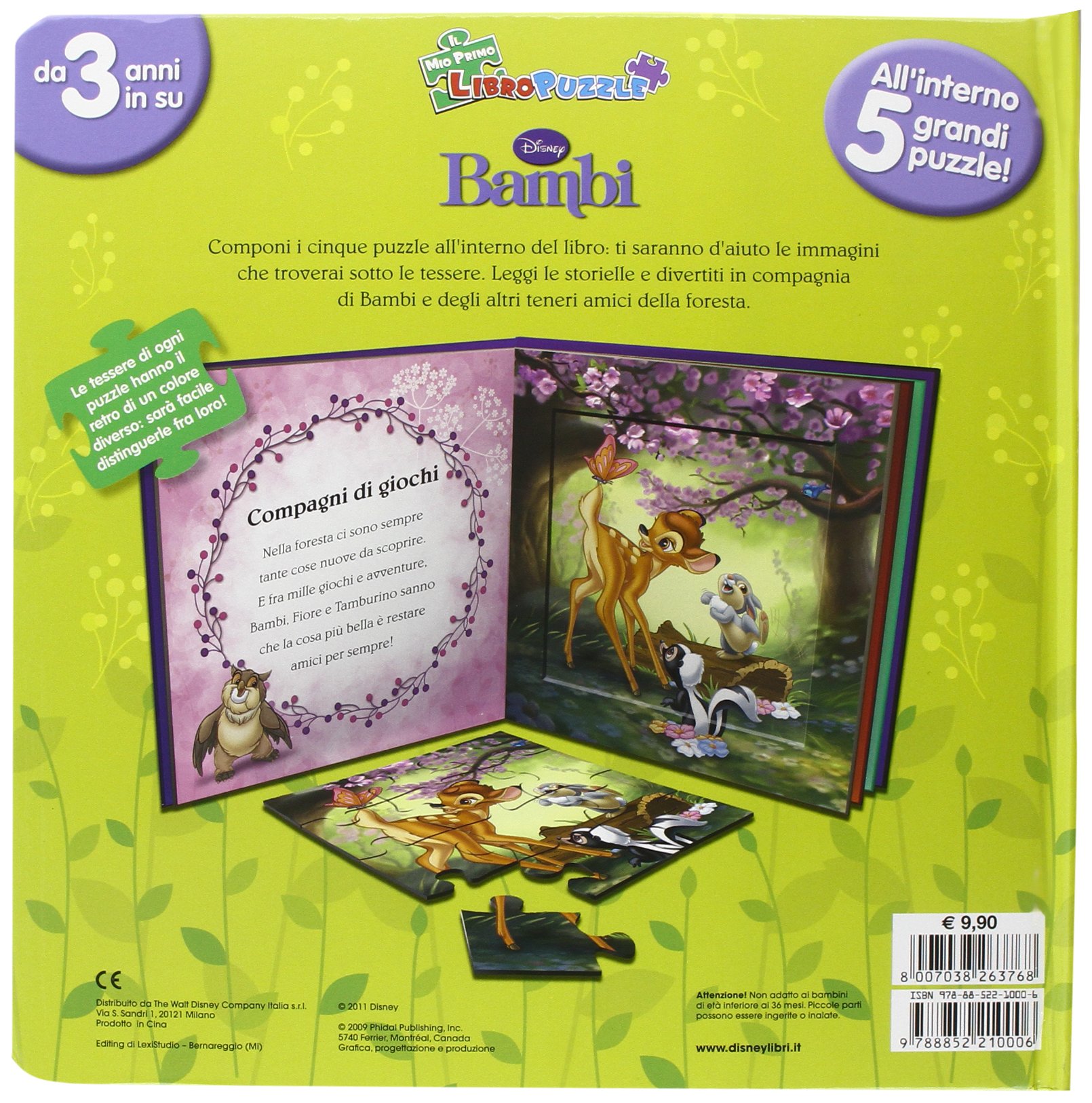 Bambi. Il mio primo libro puzzle. Ediz. illustrata