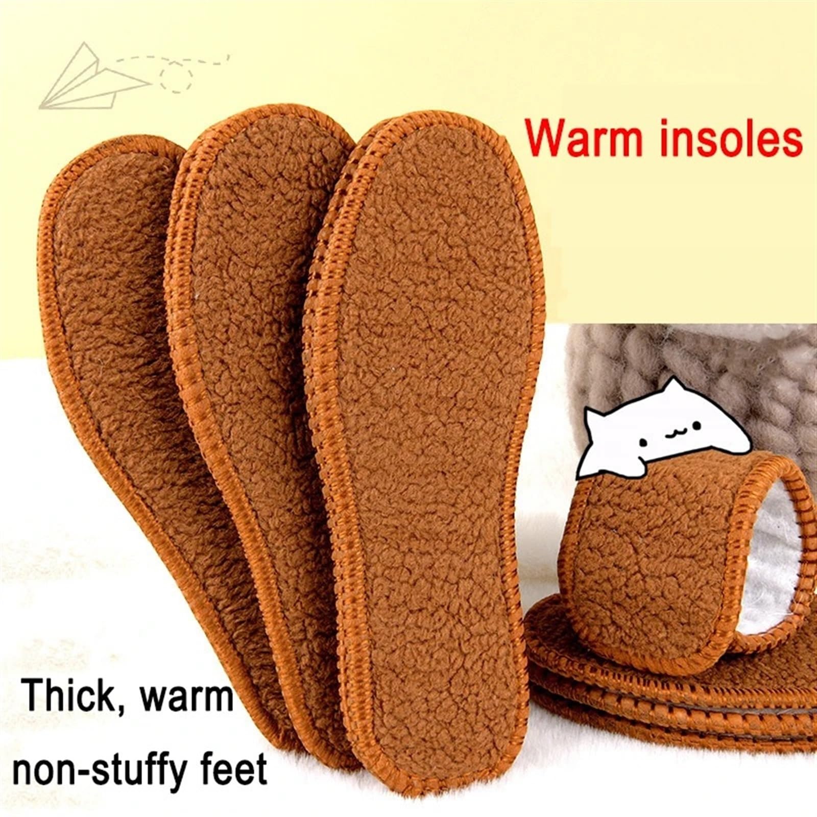 Plantillas Plantillas térmicas for mantener el calor, 5 pares, masaje de espuma caliente, botas de nieve suaves for invierno, almohadillas for hombres y mujeres, zapatos deportivos for el cuidado de l