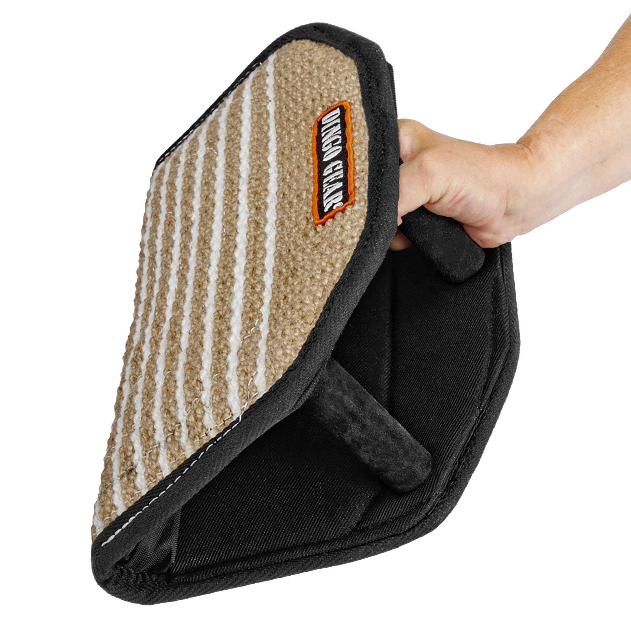 Dingo Gear Cojín Mordedor en Forma de Cuña Gizmo, de Yute, para Entrenamiento IGP IPO, Adiestramiento de Perros, Modelo S00516