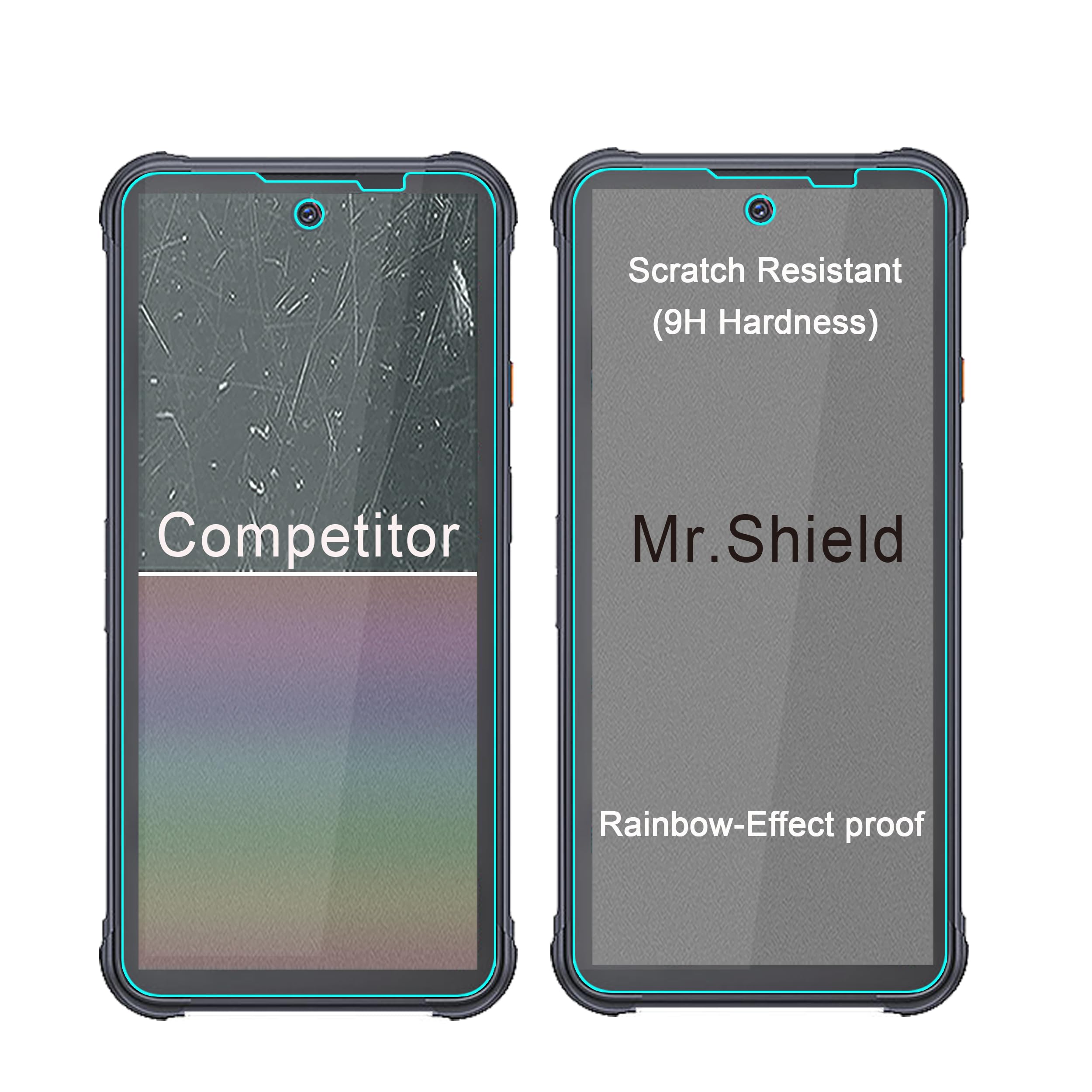 Mr.Shield Pellicola In Vetro Temperato Per Cubot KingKong 8 – 3 Pezzi, Durezza 9H, Antigraffio E Anti-impronta - 4