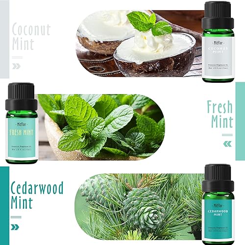 Miniatura 3 de MitFlor - Juego de aceites aromáticos aromáticos de primera calidad para difusores, aromas para hacer jabón y velas, fragancia refrescante para el