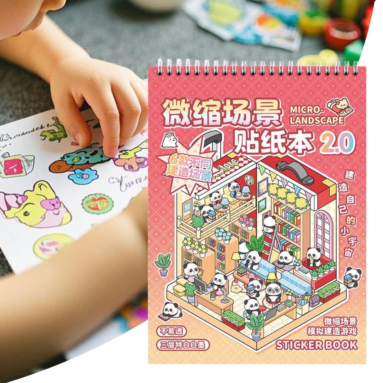 Libro De Escenas Con Pegatinas Diy, Lindo Kawaii 3d Para Cas Libro De Escenas Con Pegatinas Diy, Lindo Kawaii 3d Para Cas