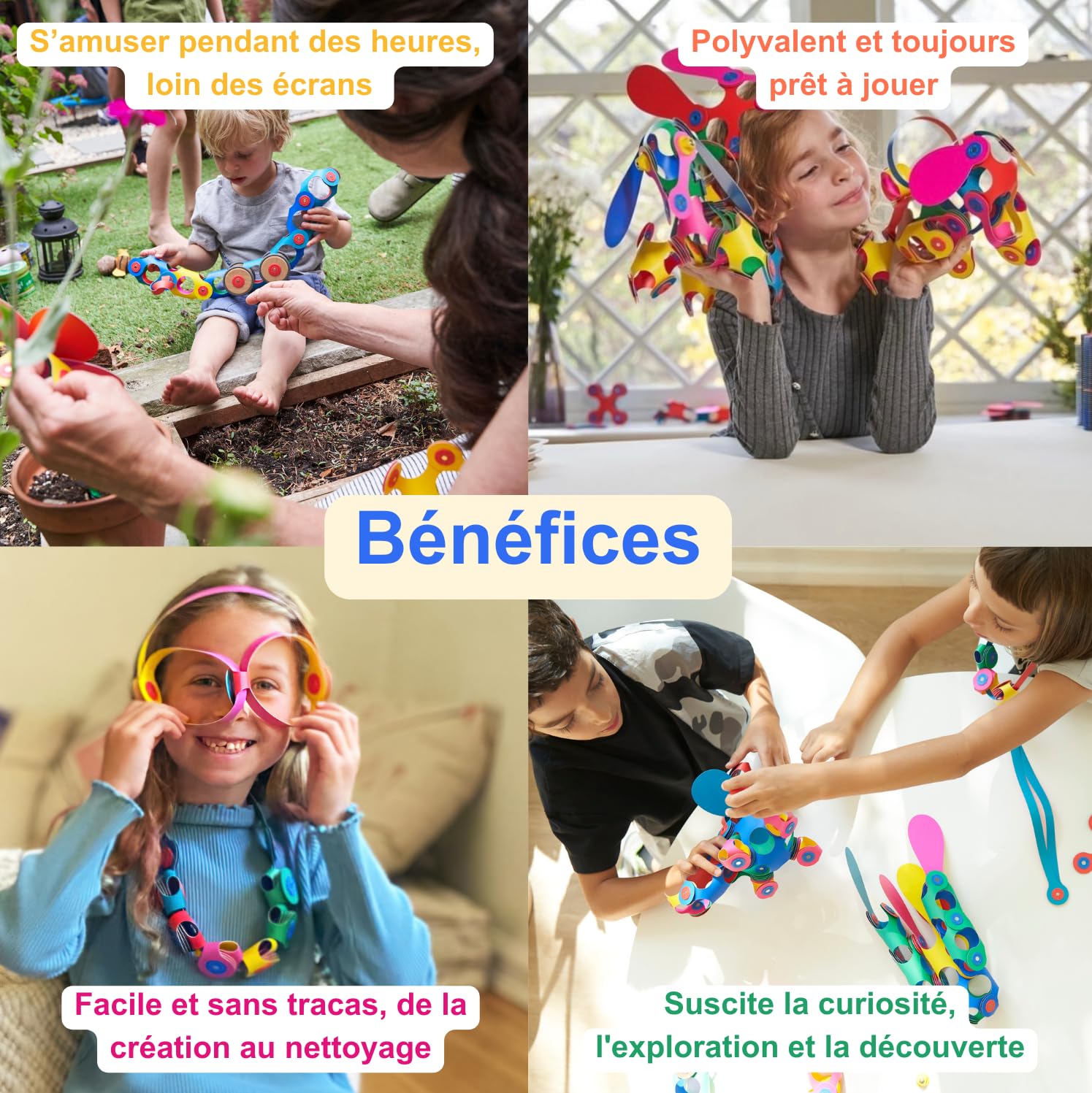 Clixo Ocean Creatures. Juguete magnético niños, Piezas Flexibles duraderas. Educativo, Brillo Oscuridad, Stem. Juego Viaje. 6+ Años. 24 Piezas