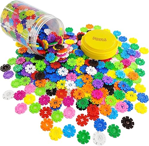 Smart Coins - Juego de 500 discos entrelazados, juguetes STEM para niños, artículos imprescindibles para el aula de jardín de infantes