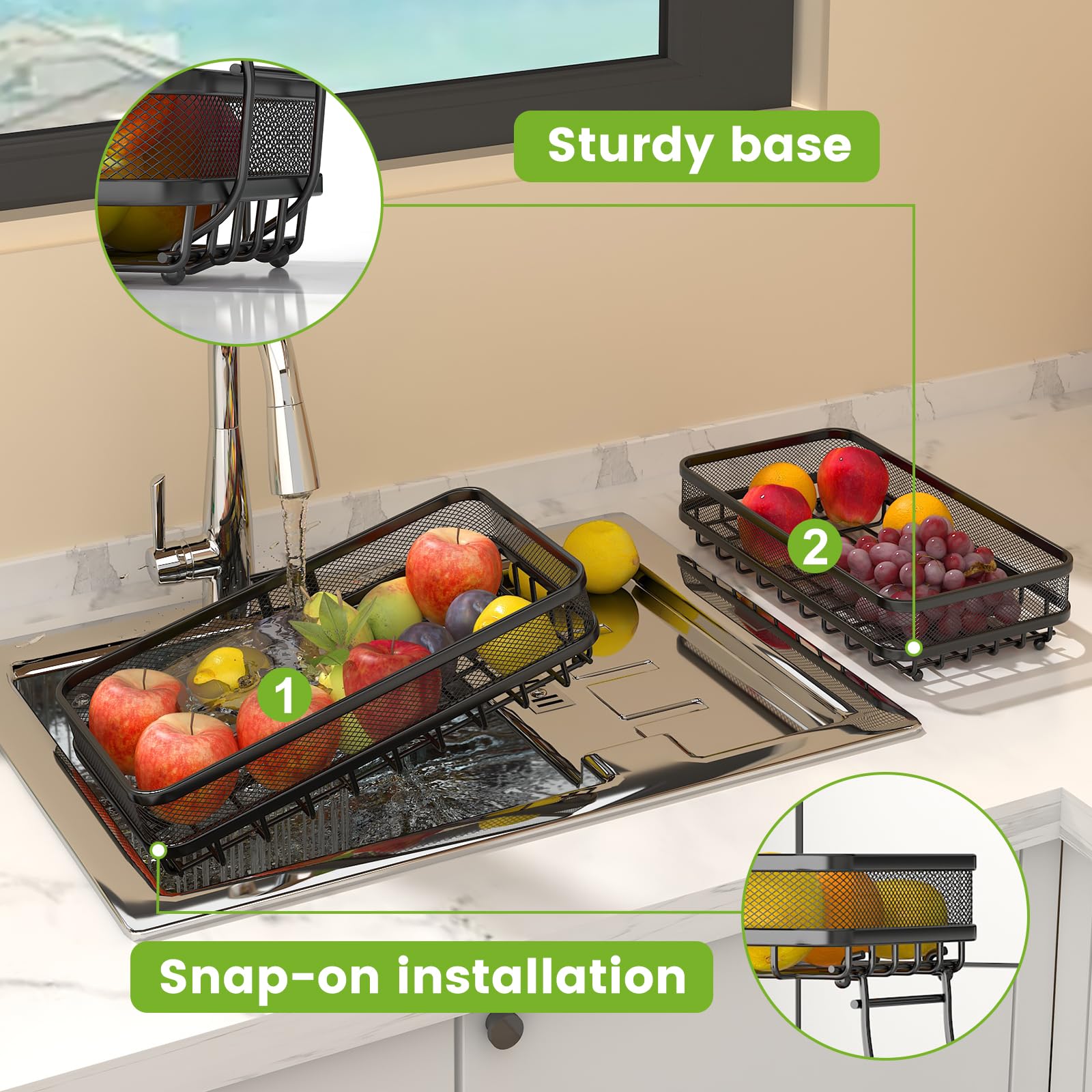 Relaxdays Centrotavola Portafrutta In Metallo, H X D 18 X 24 Cm - Foto 13