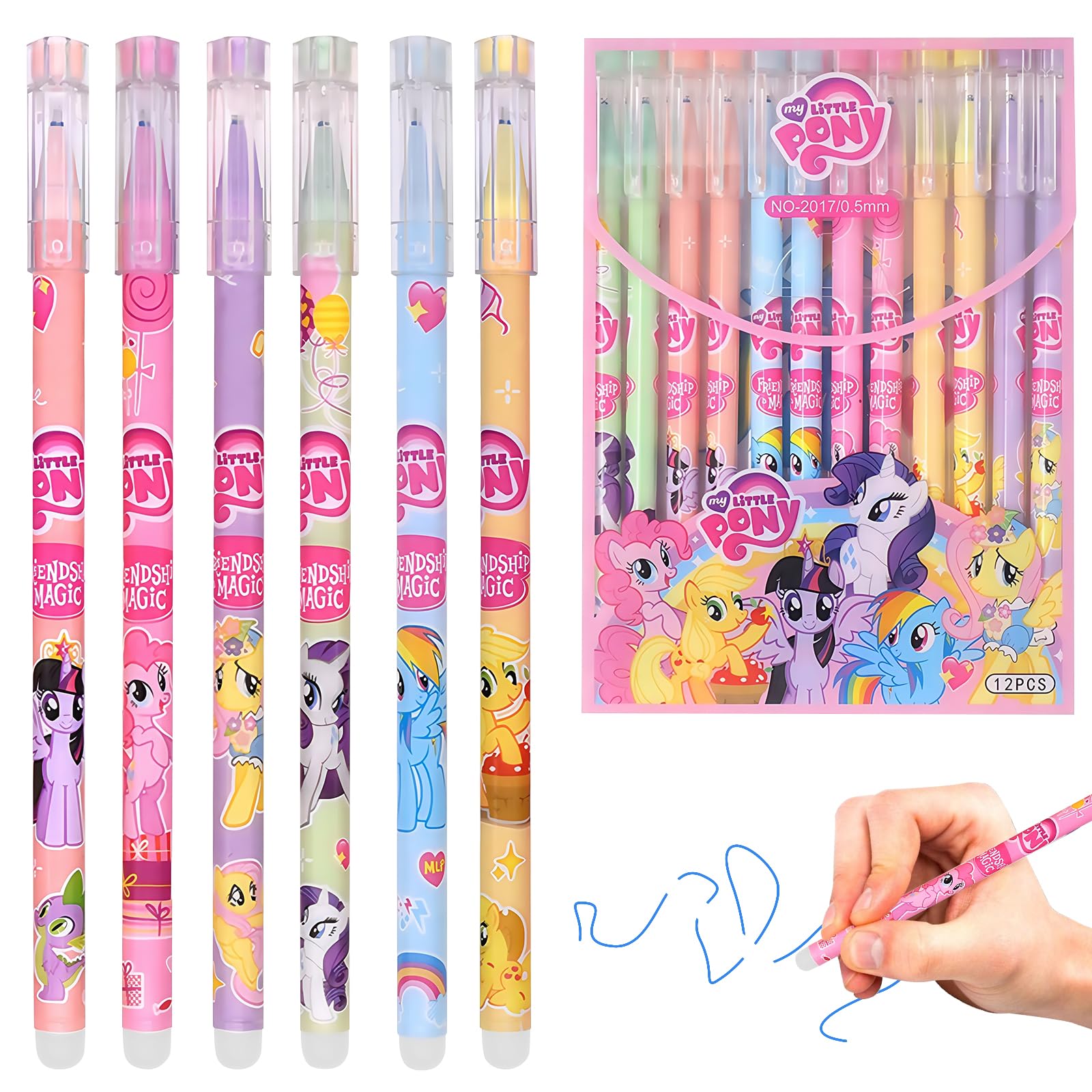 FRPABCF Radierbare Gelschreiber Set - 6 Stift Mit Thermo-Radierer