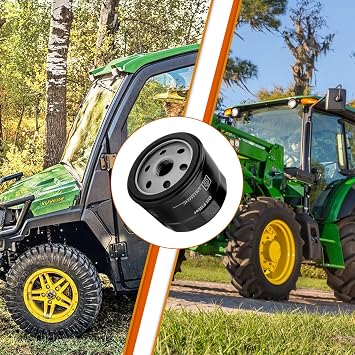 2個パック AM125424 オイルフィルター John Deere AM125424c交換用 | 適合:John Deere AM39687 AM119567 AM125424 LG4153 LG492932S GY20577